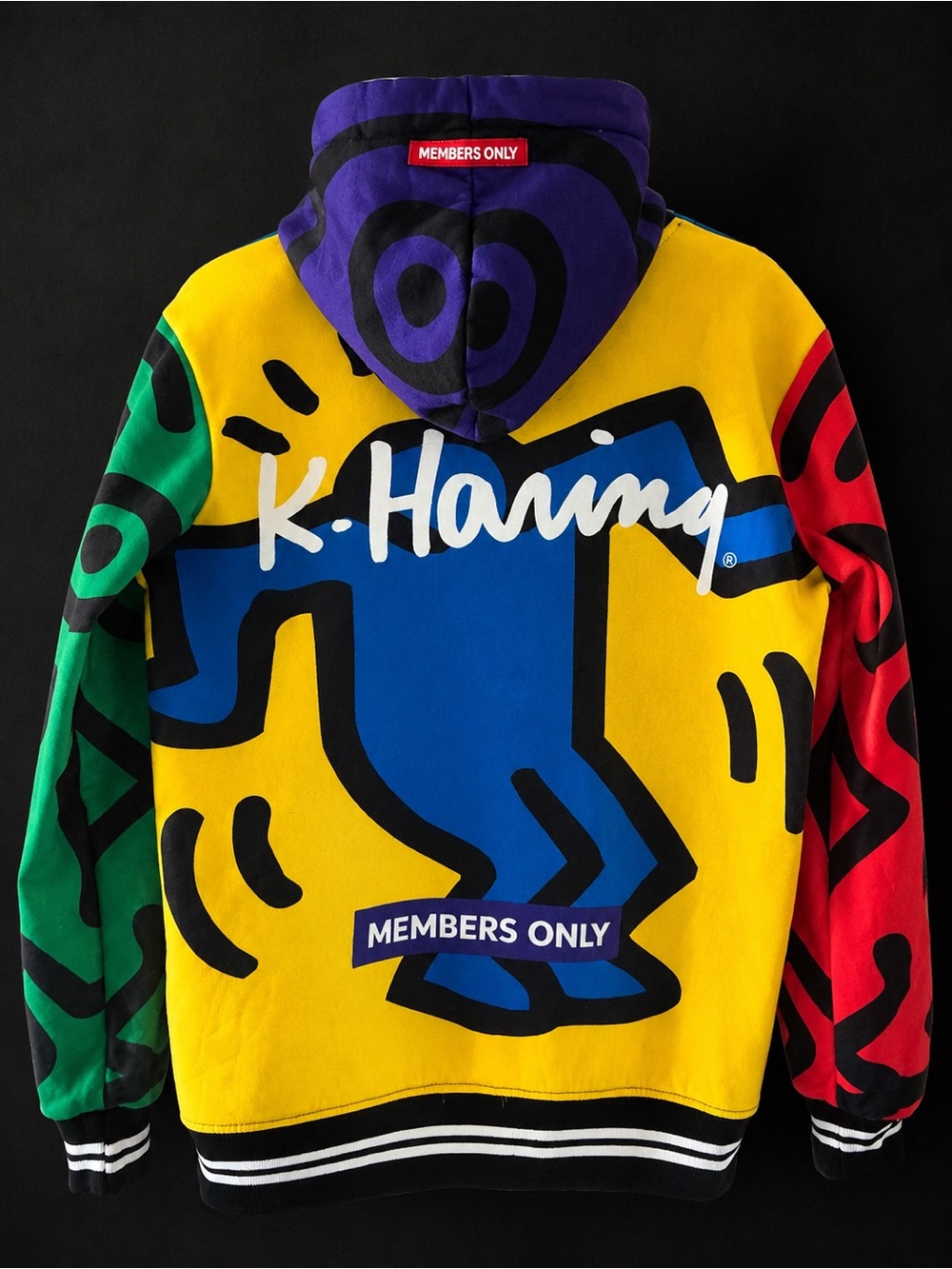 Keith Haring Members Only Art Hoodie -Size Small - Picture 2 of 4